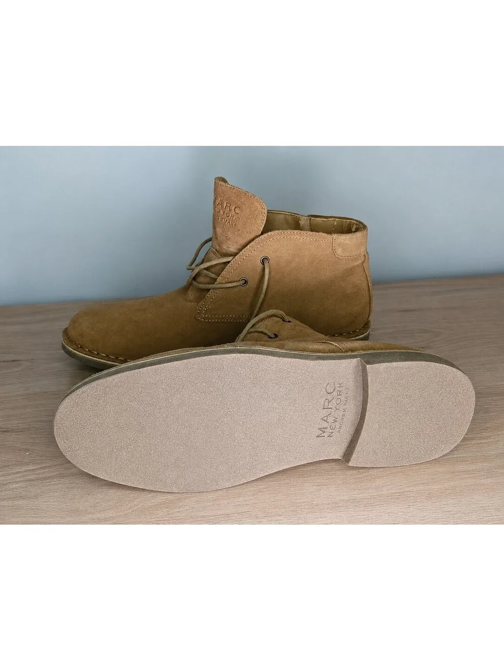 Marc New York Brown Chukka Boots Suede Accent Ankle-High New Without Box Sz 11